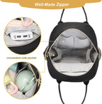 Diaper Bag Backpack Mommy Hospital Baby Bags for Girls Boys Multifunction Large Laptop Travel Backpack Mom Dad Diaper Bag with Changing Pad Waterproof Fashion Maternity Baby Diaper Bag Tote - LittleTreasures