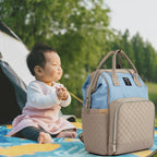 Diaper Bag Multi - Function Waterproof Travel Backpack Nappy Bag for Baby Care with Insulated Pockets - LittleTreasures