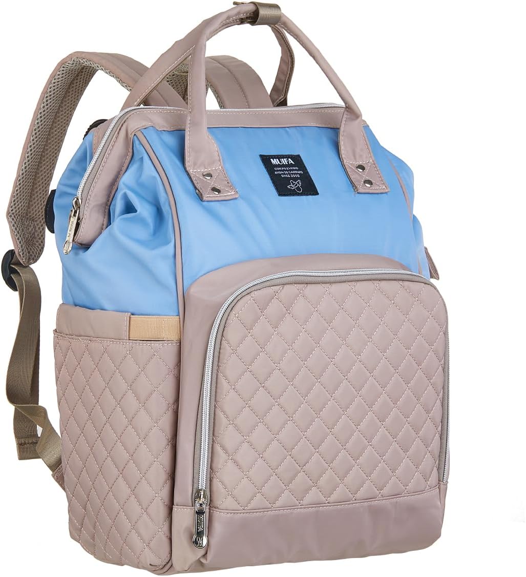 Diaper Bag Multi - Function Waterproof Travel Backpack Nappy Bag for Baby Care with Insulated Pockets - LittleTreasures