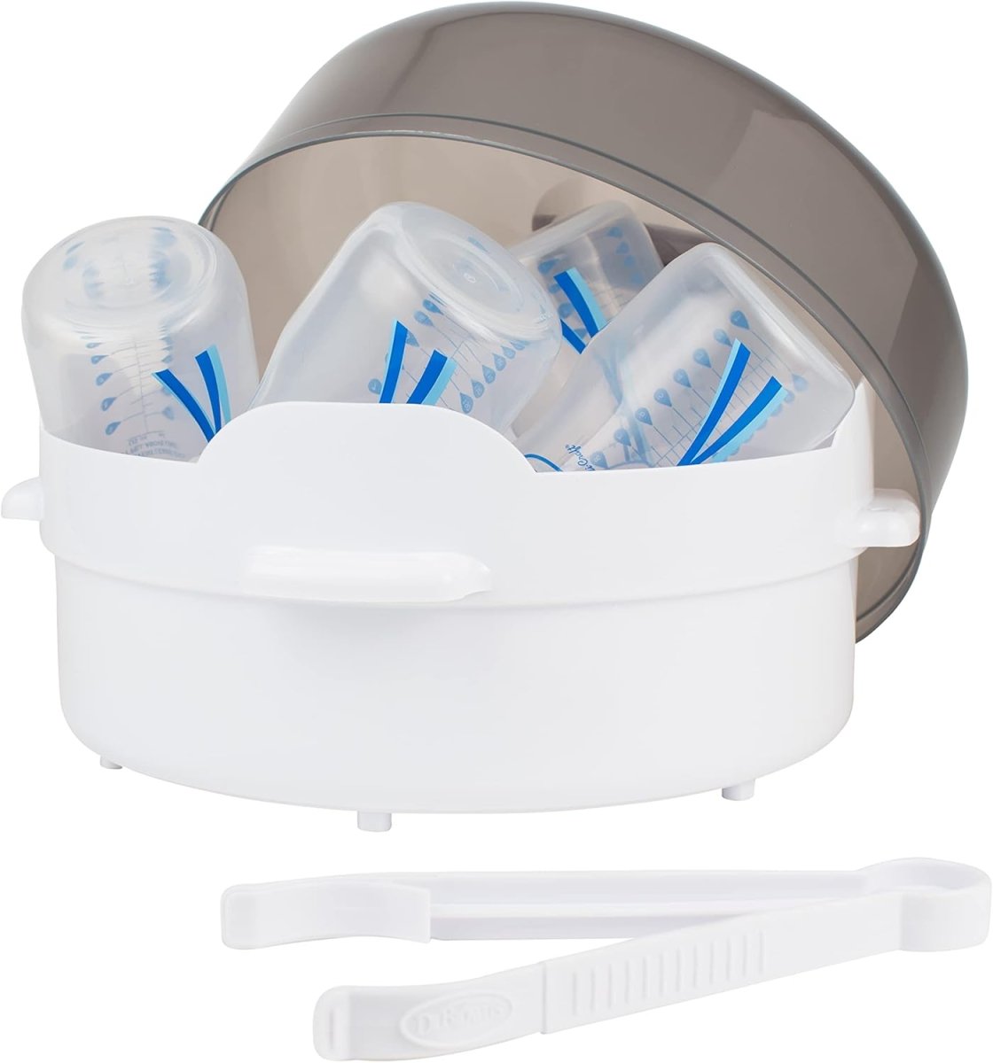 Dr. Brown's Microwave Steam - for Baby Bottles, Nipples, Bottle Parts, Pacifiers, Teethers and Breast Pump Parts - LittleTreasures