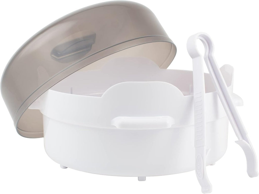 Dr. Brown's Microwave Steam - for Baby Bottles, Nipples, Bottle Parts, Pacifiers, Teethers and Breast Pump Parts - LittleTreasures