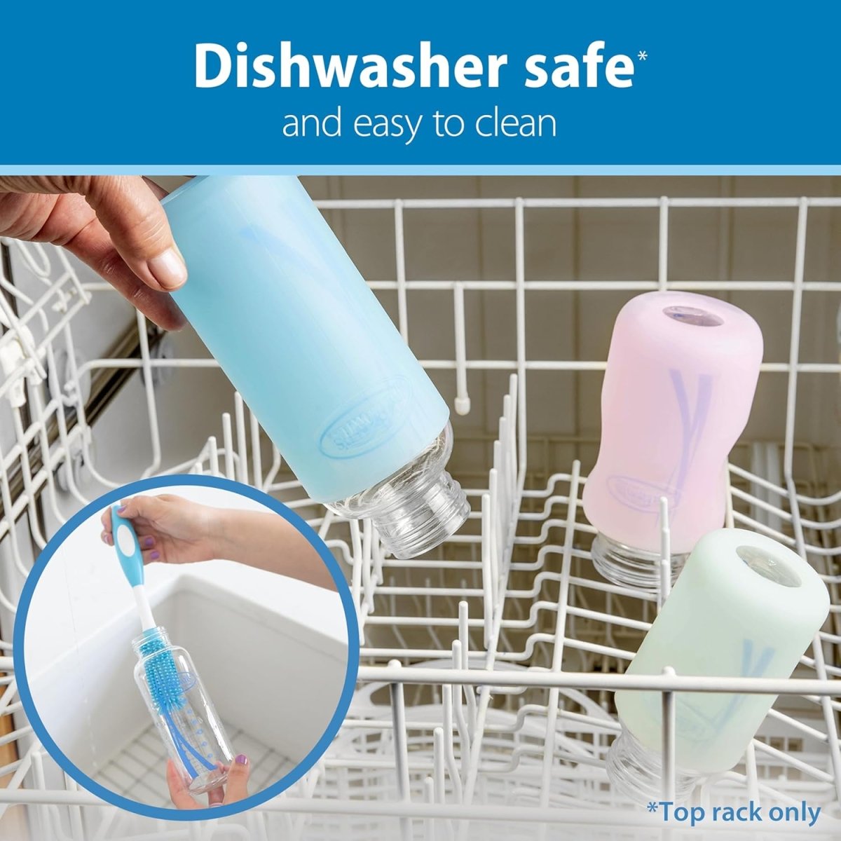 Dr. Brown’s Options + Wide - Neck Glass Baby Bottle Starter Set - LittleTreasures