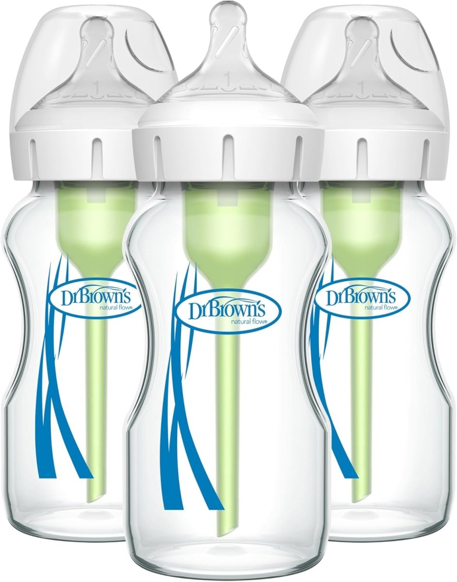 Dr. Brown’s Options + Wide - Neck Glass Baby Bottle Starter Set - LittleTreasures