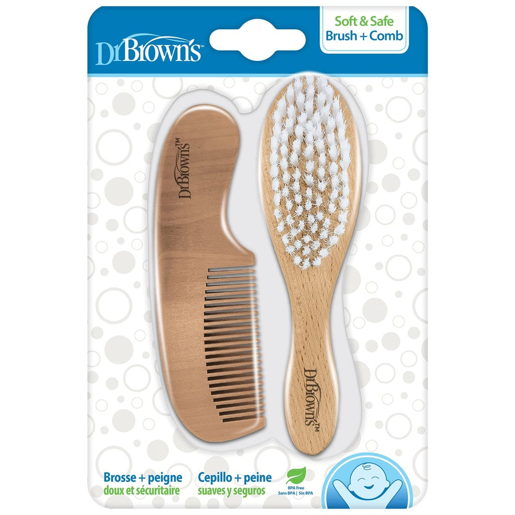 Dr. Brown's™ Soft and Safe Baby Brush + Comb - LittleTreasures