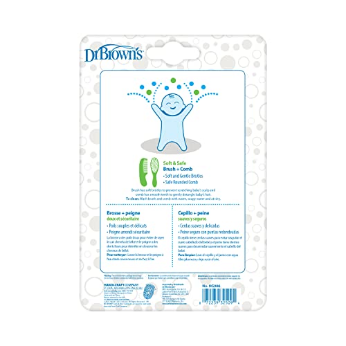 Dr. Brown's™ Soft and Safe Baby Brush + Comb - LittleTreasures