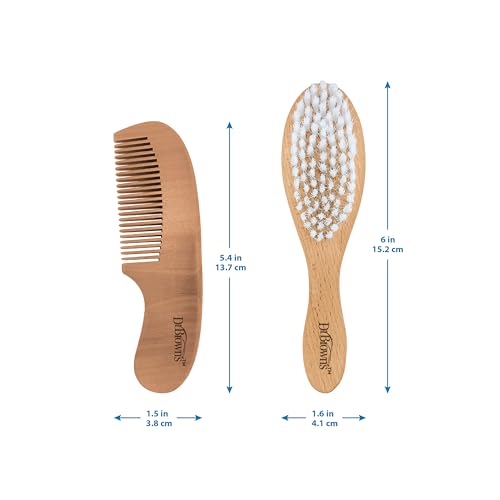 Dr. Brown's™ Soft and Safe Baby Brush + Comb - LittleTreasures