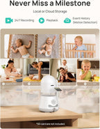 Dr.Care LumiView Plus Smart WiFi Baby Monitor - 2K & 1080P Clarity - LittleTreasures