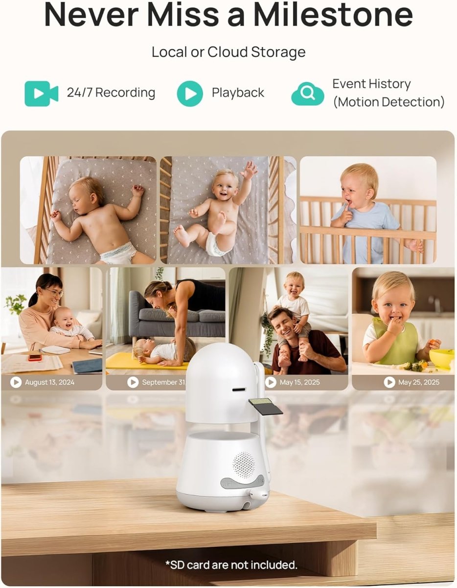 Dr.Care LumiView Plus Smart WiFi Baby Monitor - 2K & 1080P Clarity - LittleTreasures