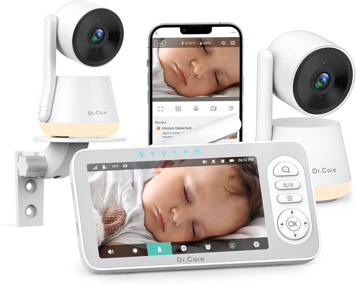 Dr.Care LumiView Plus Smart WiFi Baby Monitor - 2K & 1080P Clarity - LittleTreasures