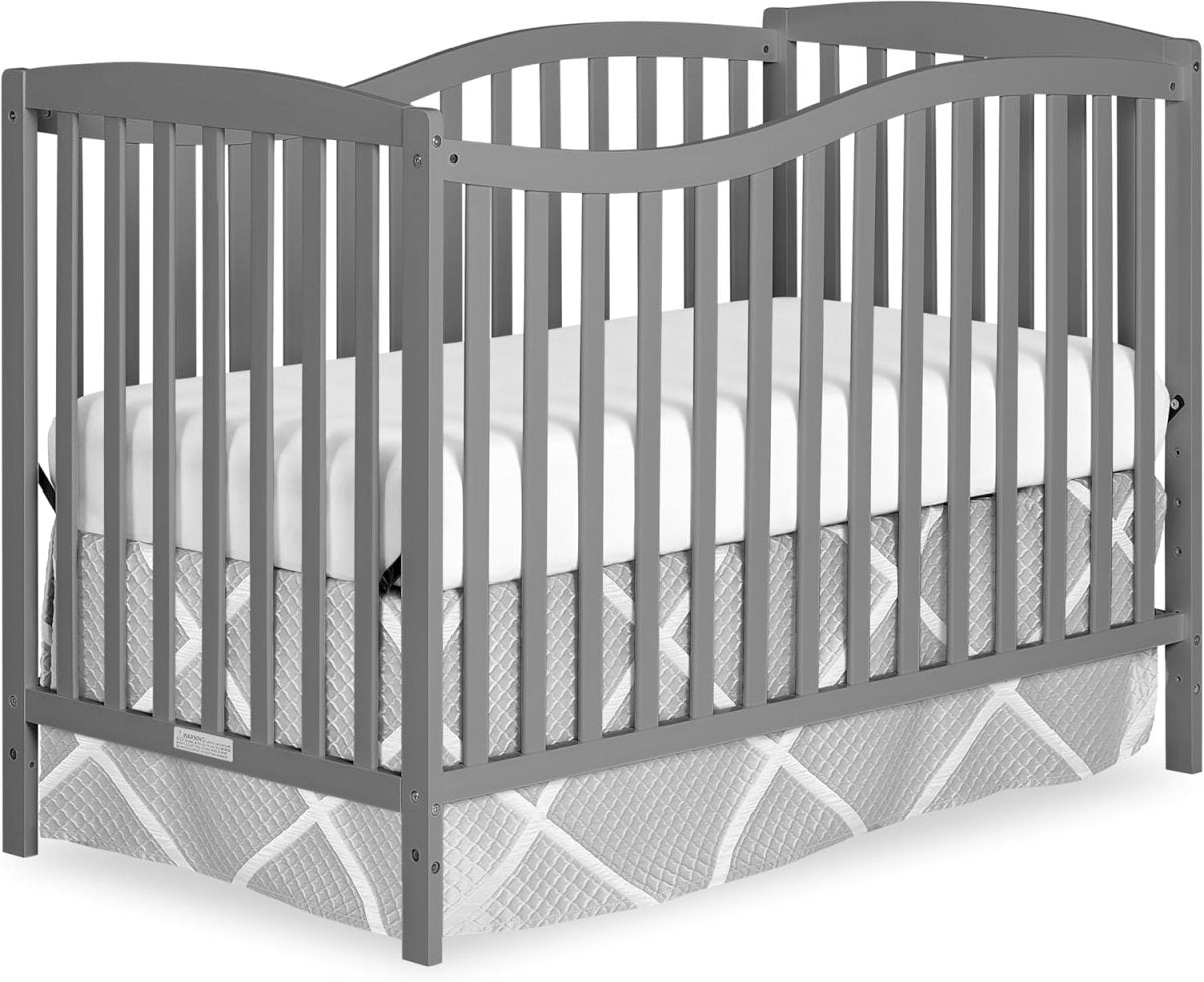 Dream On Me Chelsea 5 - In - 1 Convertible Crib In White, 4 Mattress Height Positions, Non Toxic Finish, JPMA Certified, Made Of Sustainable And Sturdy Pinewood - LittleTreasures