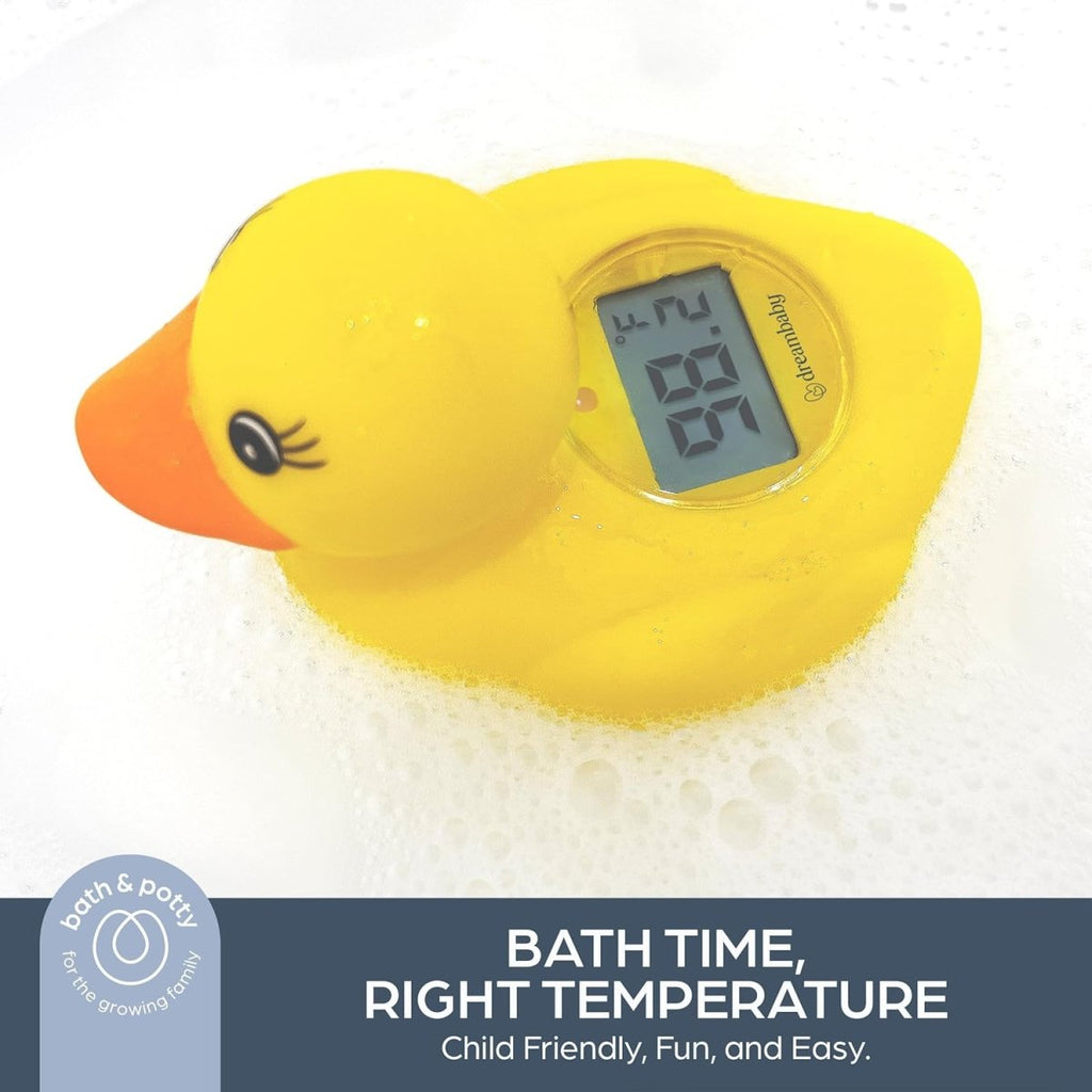 Dreambaby Duck Baby Bath Thermometer - Instant Read Digital Thermometer for Water and Room Temperature - Floating Baby Bath Toy - Newborn Must - Have - LittleTreasures