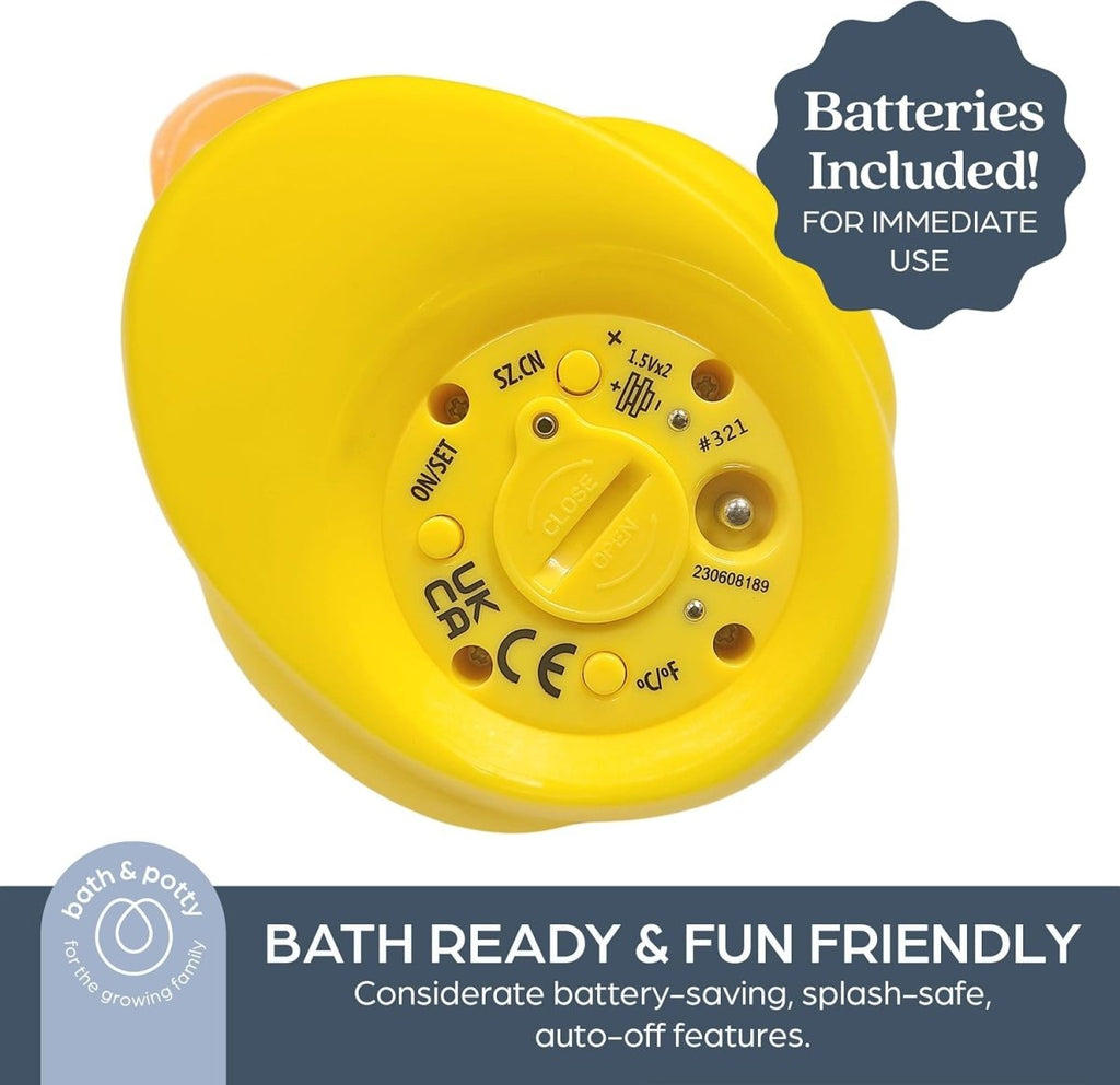 Dreambaby Duck Baby Bath Thermometer - Instant Read Digital Thermometer for Water and Room Temperature - Floating Baby Bath Toy - Newborn Must - Have - LittleTreasures