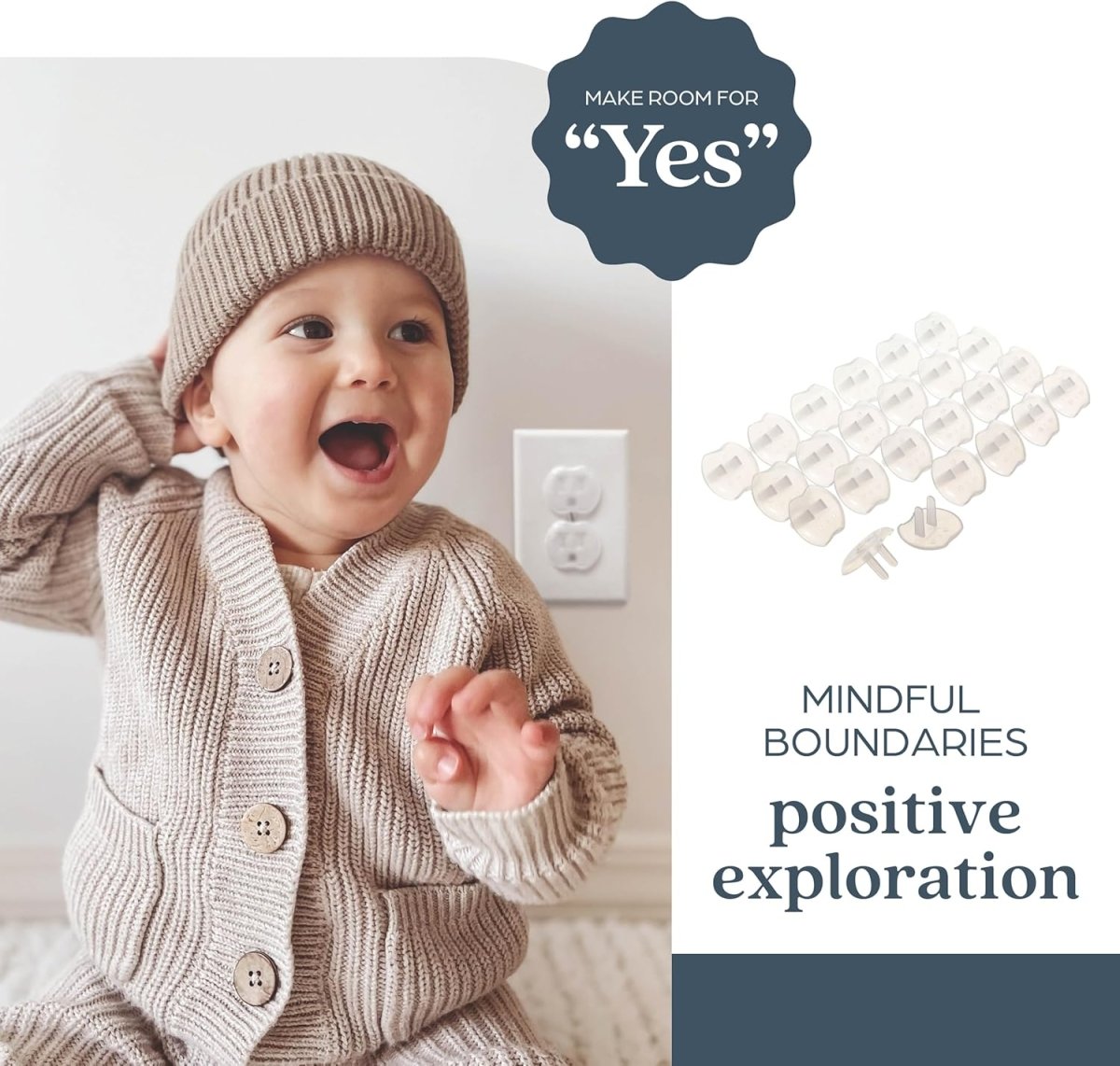 Dreambaby Outlet Plugs, 24 - Pack - Baby Proof Outlet Covers for Home Safety - White - LittleTreasures