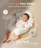 Dreamegg White Noise Machine - Portable Sound Machine for Baby Adult, Features Powerful Battery, 21 Soothing Sounds for Sleeping, Rechargeable Sleep Aid Sound Machine Baby for Home Travel Nursery Gift - LittleTreasures