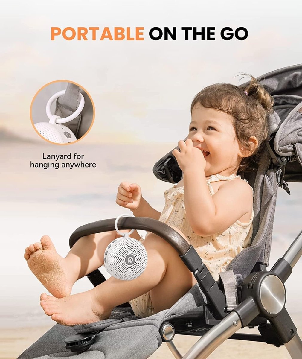 Dreamegg White Noise Machine - Portable Sound Machine for Baby Adult, Features Powerful Battery, 21 Soothing Sounds for Sleeping, Rechargeable Sleep Aid Sound Machine Baby for Home Travel Nursery Gift - LittleTreasures