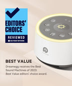 Dreamegg White Noise Machine - Sound Machine for Sleeping&Relaxing,24 Soothing Sounds, 3 Auto - off Timer,Soothing Night Light,Noise Machine for Baby/Kid/Adults/Office, USB or DC Powered - LittleTreasures