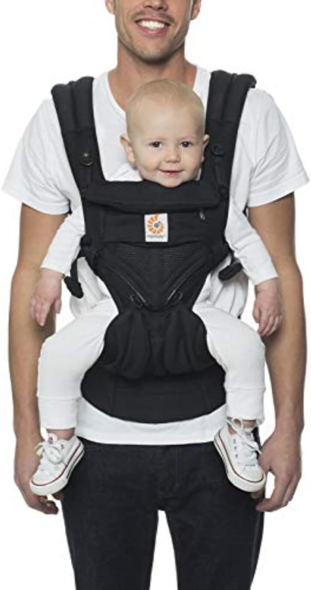 Ergobaby Omni Classic (formerly OMNI 360) All - Position Baby Carrier for Newborn to Toddler with Lumbar Support, 7 - 45 Pounds, Pearl Grey, One Size - LittleTreasures