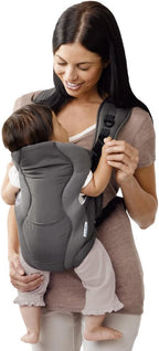 Evenflo Breathable Carrier Gray Chevron, Black, Gray, Teal - LittleTreasures