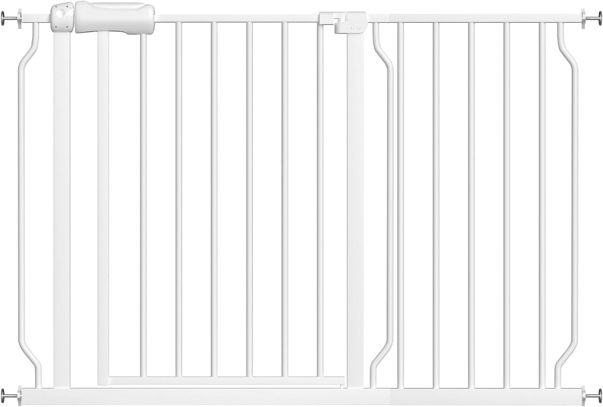 Fairy Baby 29 - 34 Inch Wide Baby Gate for Doorways Stairs Hallway, Walk Through Pressure Mounted Child Gates, Indoor Safety Child Gates for Kids or Pets Black - LittleTreasures
