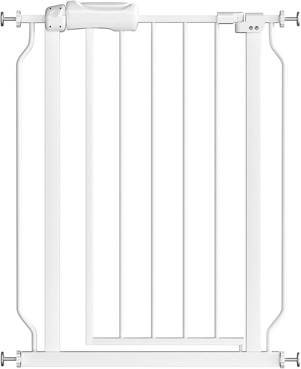 Fairy Baby 29 - 34 Inch Wide Baby Gate for Doorways Stairs Hallway, Walk Through Pressure Mounted Child Gates, Indoor Safety Child Gates for Kids or Pets Black - LittleTreasures