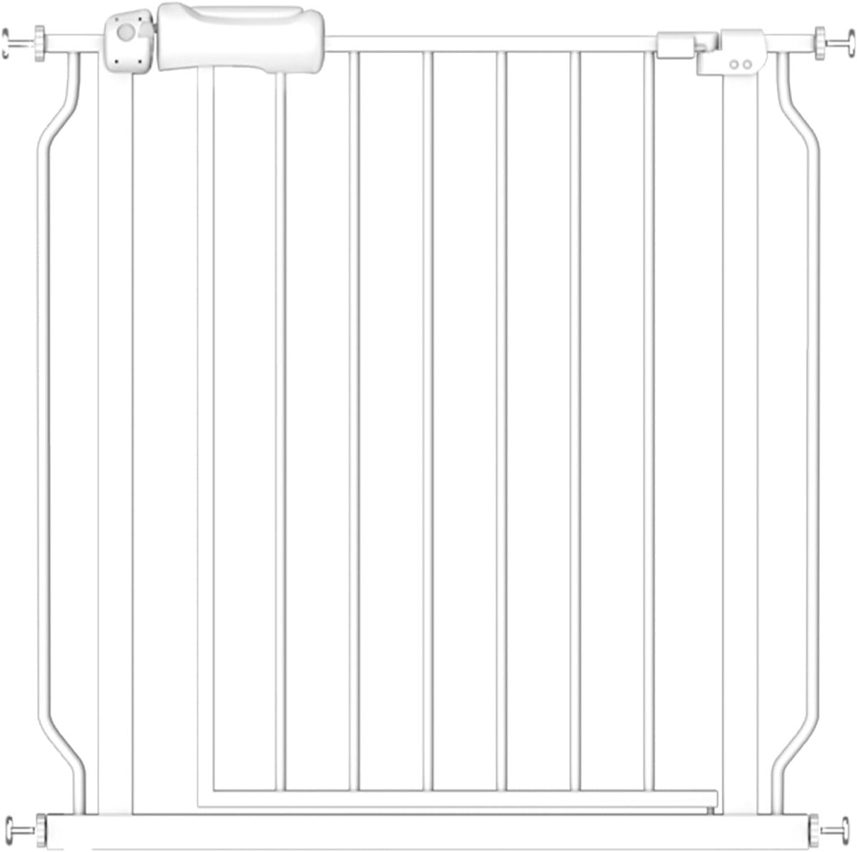 Fairy Baby 29 - 34 Inch Wide Baby Gate for Doorways Stairs Hallway, Walk Through Pressure Mounted Child Gates, Indoor Safety Child Gates for Kids or Pets Black - LittleTreasures