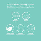 Frida Baby 2 - in - 1 Portable Sound Machine for Baby + Nightlight |White Noise Sound Machine for Baby with 5 Soothing Sounds & 3 Nightlight Modes - LittleTreasures