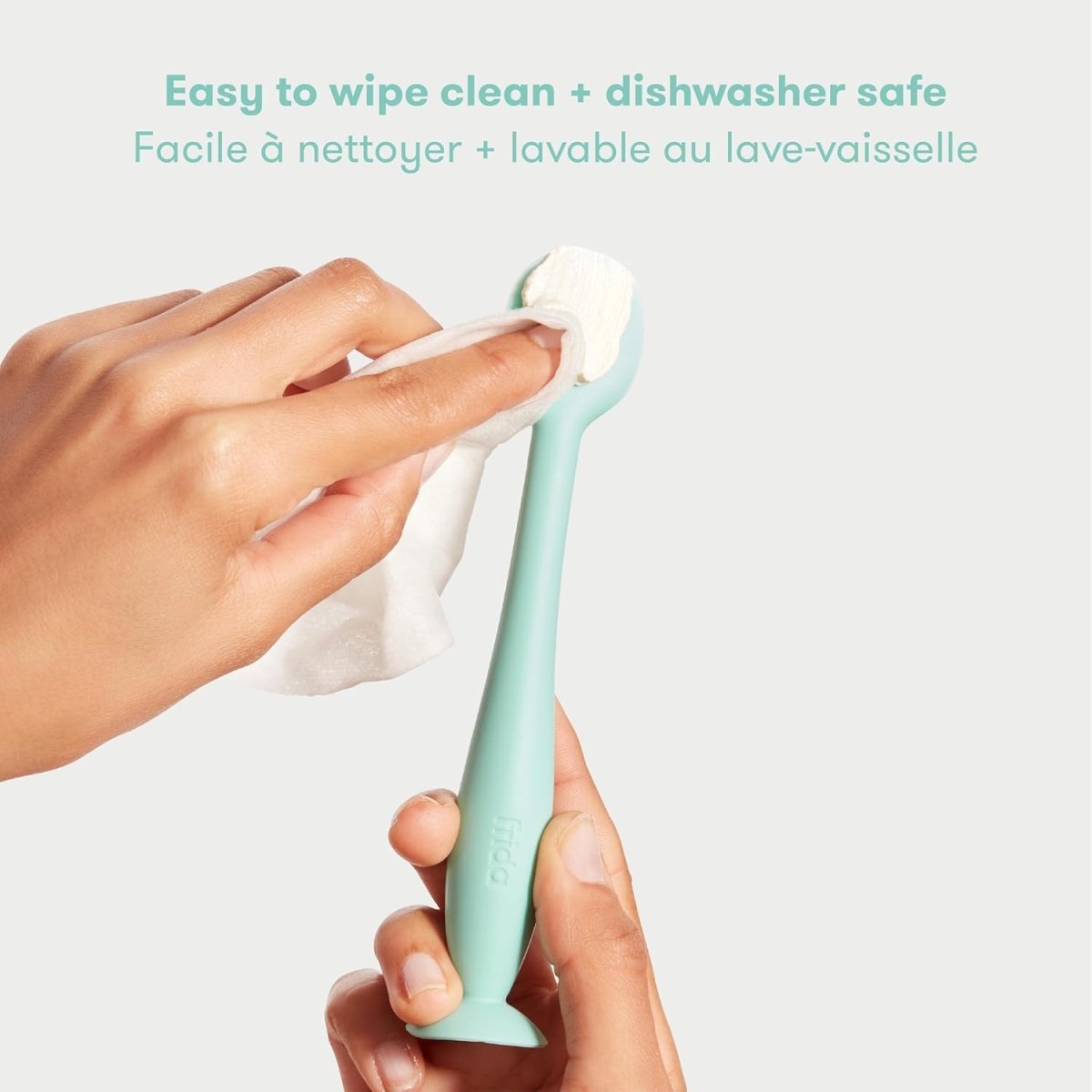 Frida Baby Diaper Cream Spatula, 100% Silicone Butt Spatula for Baby, Diaper Cream Applicator for Easy + Clean Use of Butt Paste & Diaper Rash Cream, BPA - Free, Teal - LittleTreasures