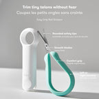 Frida Baby Grooming Kit | Baby Essentials Gift Set Includes Finger Brush with Storage Stand, Hair Brush with Case, Styling Hair Comb, Easy Grip Nail Scissors with Nail File and Case - LittleTreasures