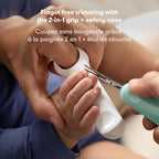 Frida Baby Grooming Kit | Baby Essentials Gift Set Includes Finger Brush with Storage Stand, Hair Brush with Case, Styling Hair Comb, Easy Grip Nail Scissors with Nail File and Case - LittleTreasures