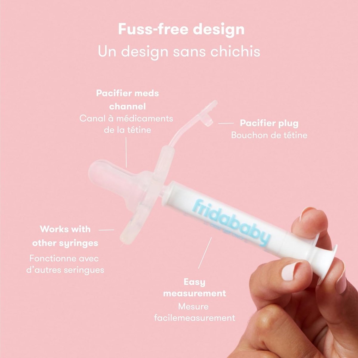 Frida Baby Medicine Pacifier, Medi Frida Baby Medicine Syringe & Accu - Dose Pacifier, Baby Medicine Dispenser for Mess & Fuss Free Use - LittleTreasures