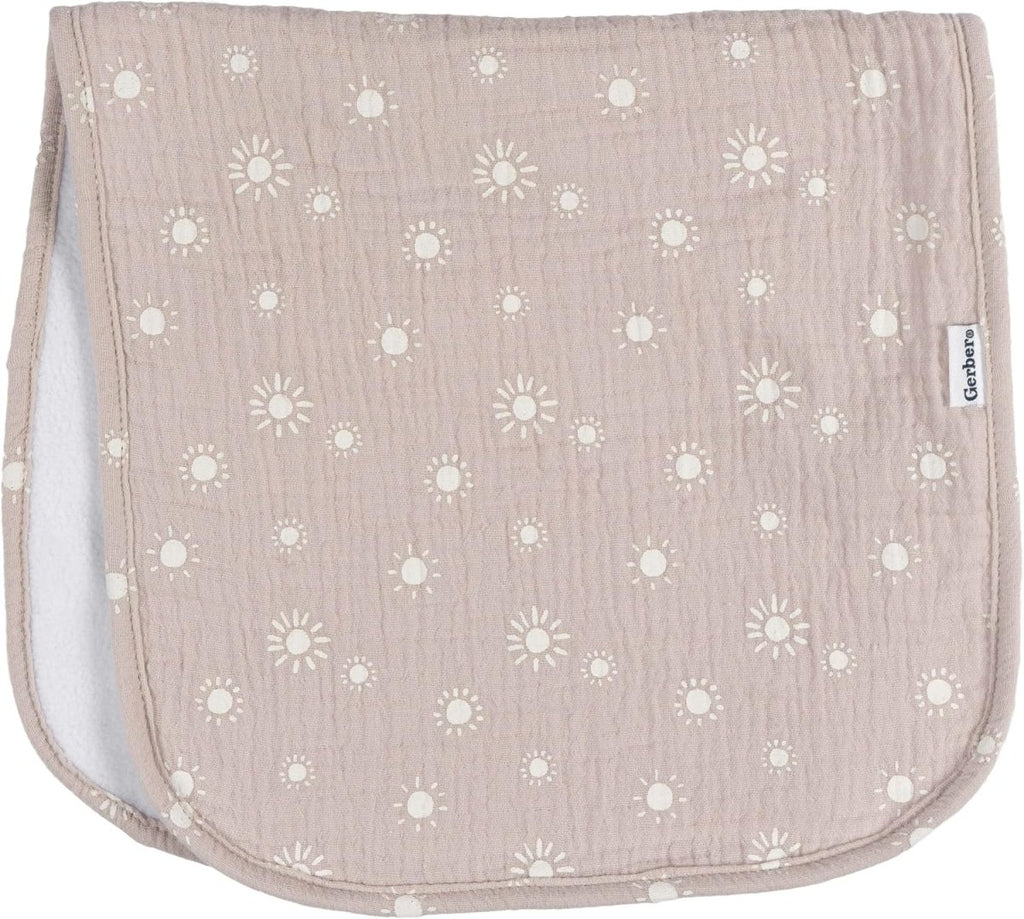 Gerber Baby Unisex Muslin Burp Cloths 5 - Pack, Multi Rainbow, Large Size 20" x 10" - LittleTreasures