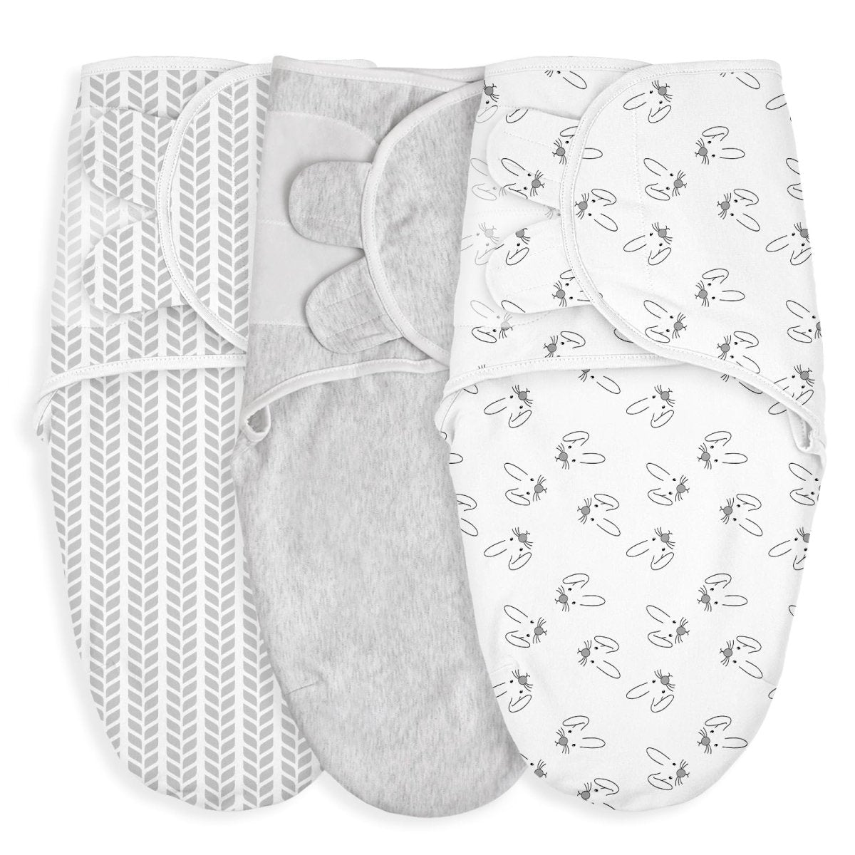 GLLQUEN BABY 3 - Pack Organic Baby Swaddle Sleep Sacks for Newborn - Baby Swaddles 0 - 3 Months, Swaddle Sack, Rainbow & Sun, Blanket Wrap (Small/Medium) - LittleTreasures