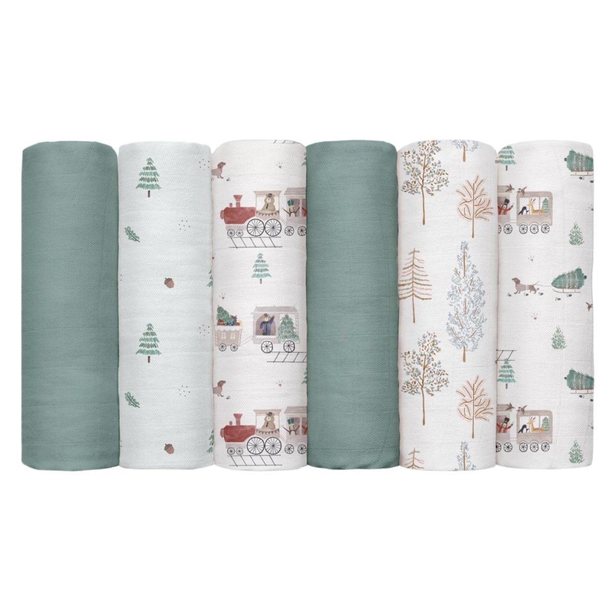 GLLQUEN BABY Receiving Blanket Boy Cotton Muslin Swaddle Blankets Girl Newborn Squares Breathable & Soft Thin Baby Blankets Cloths Double Absorbent Infant Swaddling Wrap - 6 Pack (Sun) - LittleTreasures