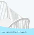 Graco Olivia 3 - in - 1 Convertible Crib (White) – GREENGUARD Gold Certified, Converts to Daybed and Toddler Bed, Fits Standard Full - Size Crib Mattress, Adjustable Mattress Height, Easy - to - Match Style - LittleTreasures