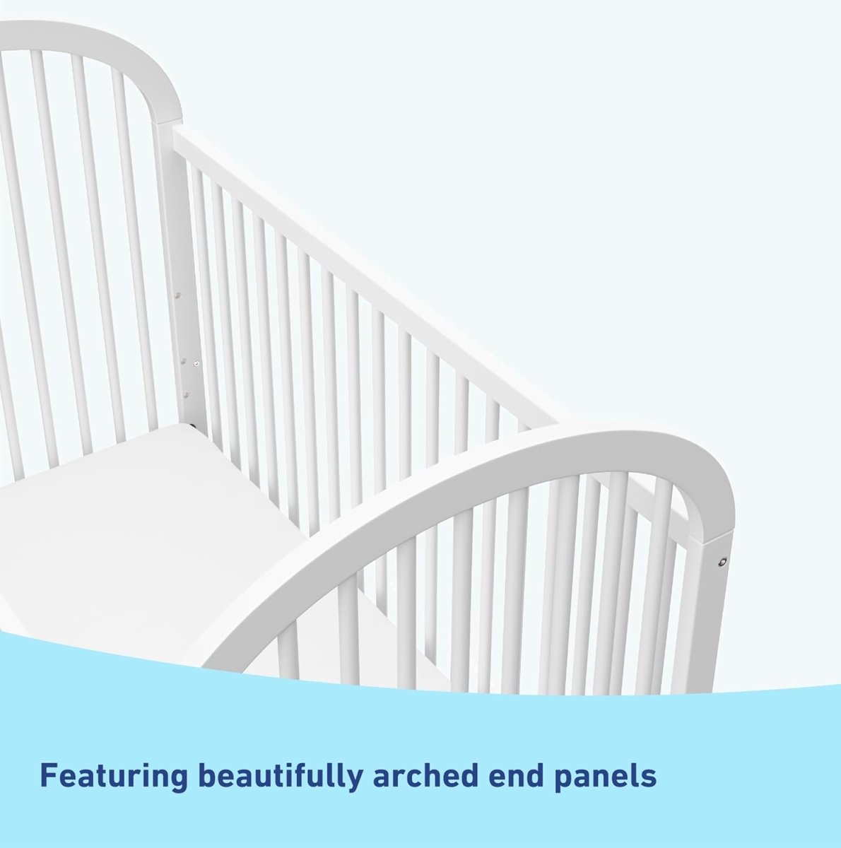 Graco Olivia 3 - in - 1 Convertible Crib (White) – GREENGUARD Gold Certified, Converts to Daybed and Toddler Bed, Fits Standard Full - Size Crib Mattress, Adjustable Mattress Height, Easy - to - Match Style - LittleTreasures