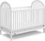 Graco Olivia 3 - in - 1 Convertible Crib (White) – GREENGUARD Gold Certified, Converts to Daybed and Toddler Bed, Fits Standard Full - Size Crib Mattress, Adjustable Mattress Height, Easy - to - Match Style - LittleTreasures