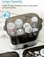 GROWNSY Bottle Sterilizer and Dryer, Electric Steam Baby Bottle Sterilizer, Bottle Sanitizer for Baby Bottles & Pacifiers, Breast Pump Parts - LittleTreasures