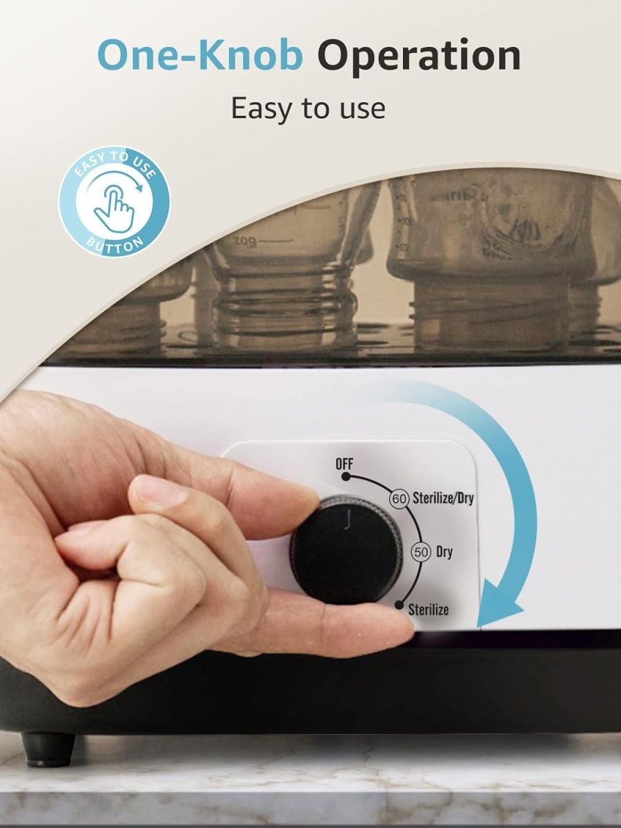 GROWNSY Bottle Sterilizer and Dryer, Electric Steam Baby Bottle Sterilizer, Bottle Sanitizer for Baby Bottles & Pacifiers, Breast Pump Parts - LittleTreasures