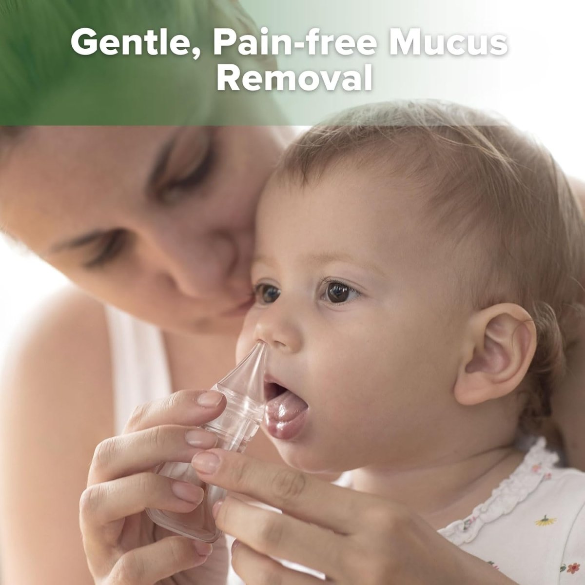 Haakaa Silicone Baby Nasal Aspirator | Easy - Squeeze Nose Bulb Syringe | Baby Nose Cleaner , 12m+ Infant &Toddler - BPA Free Silicone - LittleTreasures
