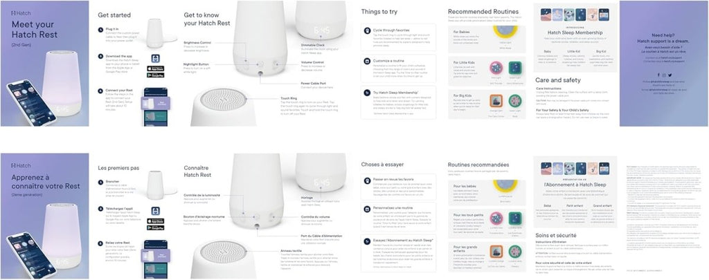 Hatch Rest Baby Sound Machine, Night Light | 2nd Gen | Registry Essential, Sleep Trainer, Routine Builder, Time - to - Rise Alarm Clock, White Noise Soother, Nursery Stories, Toddler Kids Bedroom (Wi - Fi) - LittleTreasures