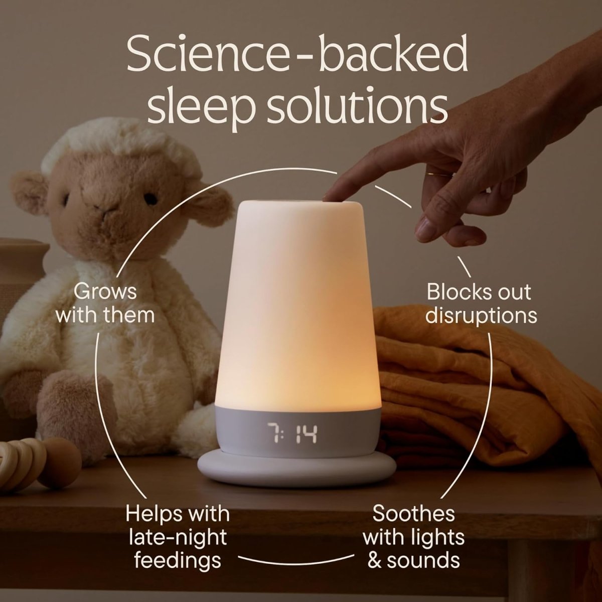 Hatch Rest Baby Sound Machine, Night Light | 2nd Gen | Registry Essential, Sleep Trainer, Routine Builder, Time - to - Rise Alarm Clock, White Noise Soother, Nursery Stories, Toddler Kids Bedroom (Wi - Fi) - LittleTreasures
