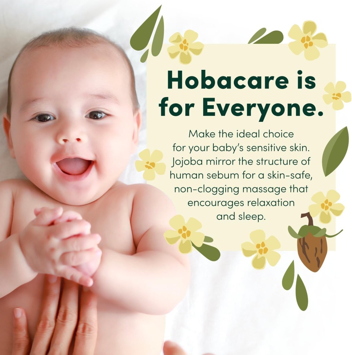 HobaCare Organic Jojoba Baby Oil with Pump – 100% Pure Natural Unrefined Unscented Cold Pressed Jojoba Oil for Baby Hair, Infant Skin, Body Care (4.22 fl oz / 125 ml) - LittleTreasures