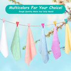 HOMEXCEL Baby Washcloths 24 Pack,Microfiber Coral Fleece Baby Bath Face Towel 7x9 Inch Extra Absorbent and Soft Burp Cloth and Wash Cloths for Newborn,Infants and Toddlers,Gentle On Sensitive Skin - LittleTreasures