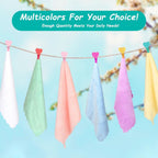 HOMEXCEL Baby Washcloths 24 Pack,Microfiber Coral Fleece Baby Bath Face Towel 7x9 Inch Extra Absorbent and Soft Burp Cloth and Wash Cloths for Newborn,Infants and Toddlers,Gentle On Sensitive Skin - LittleTreasures