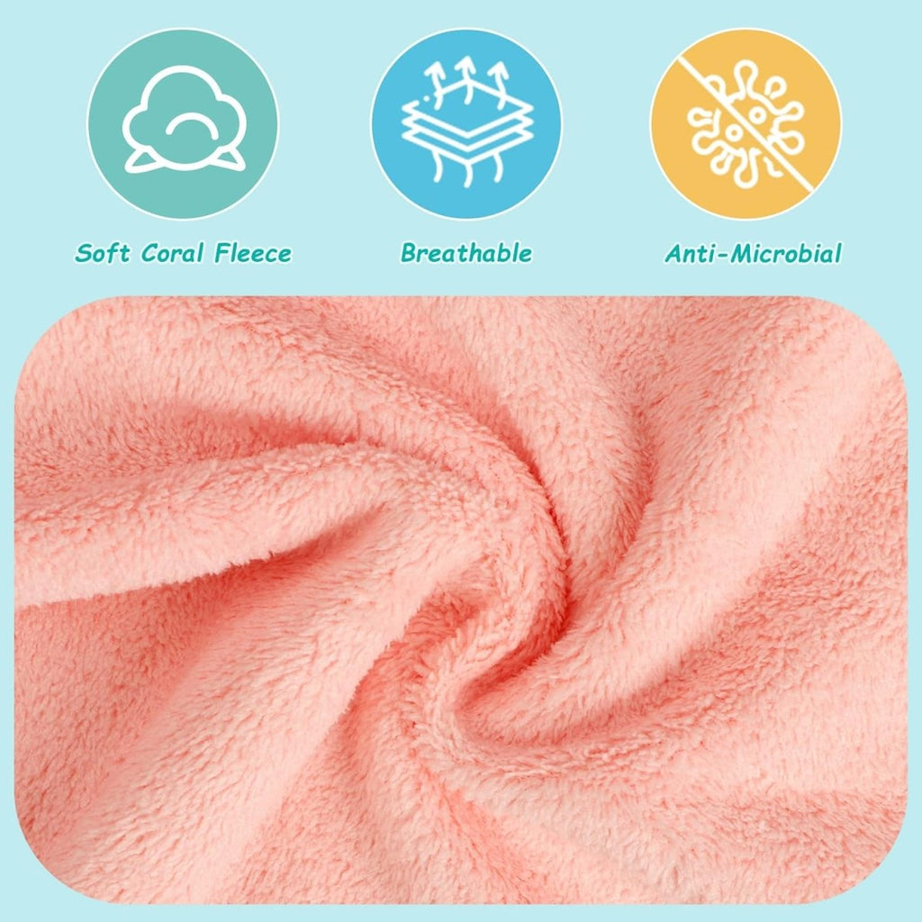 HOMEXCEL Baby Washcloths 24 Pack,Microfiber Coral Fleece Baby Bath Face Towel 7x9 Inch Extra Absorbent and Soft Burp Cloth and Wash Cloths for Newborn,Infants and Toddlers,Gentle On Sensitive Skin - LittleTreasures