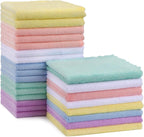 HOMEXCEL Baby Washcloths 24 Pack,Microfiber Coral Fleece Baby Bath Face Towel 7x9 Inch Extra Absorbent and Soft Burp Cloth and Wash Cloths for Newborn,Infants and Toddlers,Gentle On Sensitive Skin - LittleTreasures