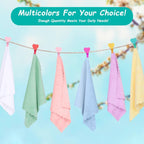 HOMEXCEL Baby Washcloths 24 Pack,Microfiber Coral Fleece Baby Bath Face Towel 7x9 Inch Extra Absorbent and Soft Burp Cloth and Wash Cloths for Newborn,Infants and Toddlers,Gentle On Sensitive Skin - LittleTreasures