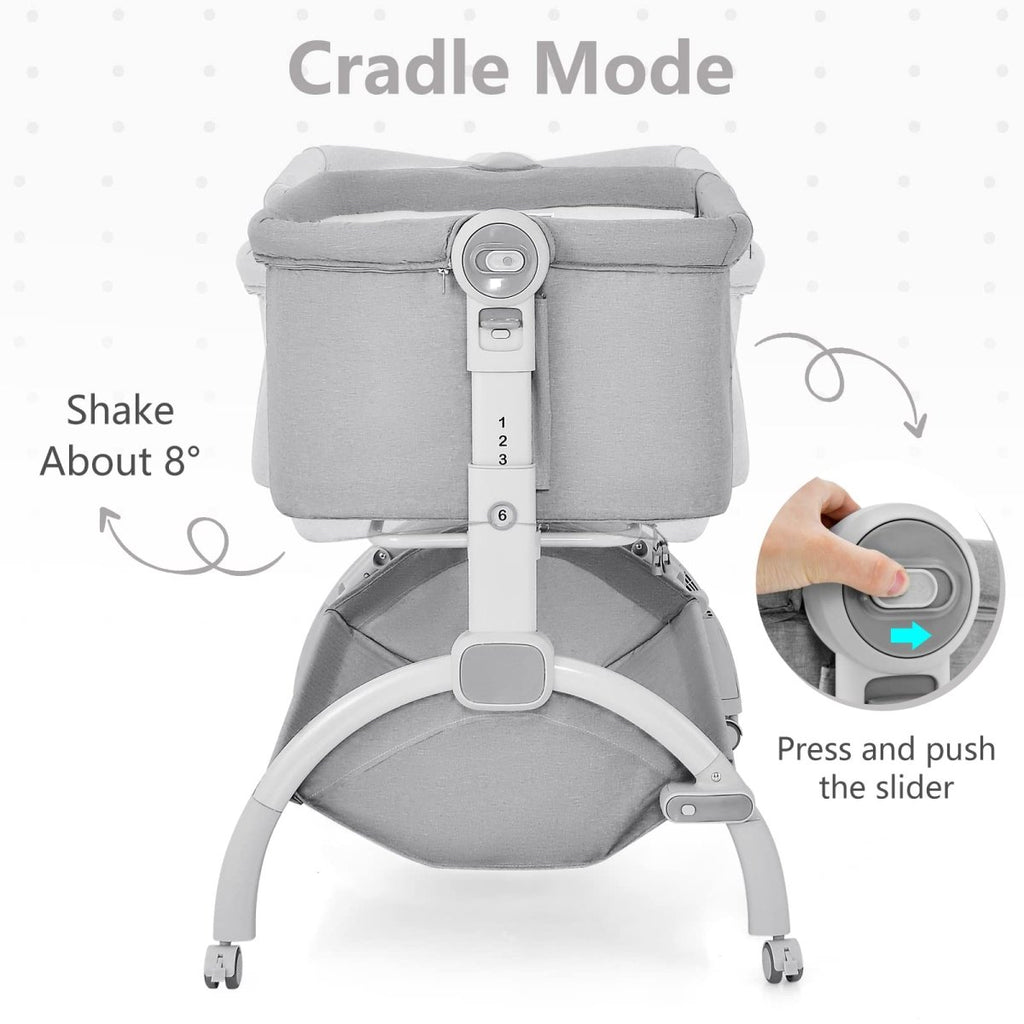 INFANS 3 - in - 1 Baby Rocking Bassinet & Portable Co - Sleeper Crib - LittleTreasures