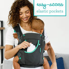 Infantino Carry On Active - Ergonomic Multi - Pocket Infant & Toddler Carrier, 8 - 40 lbs, with Padded Straps, Lumbar Belt Storage & Pacifier Loop - LittleTreasures