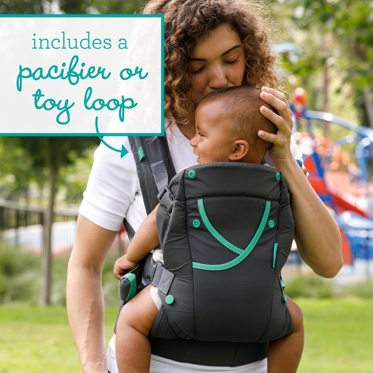 Infantino Carry On Active - Ergonomic Multi - Pocket Infant & Toddler Carrier, 8 - 40 lbs, with Padded Straps, Lumbar Belt Storage & Pacifier Loop - LittleTreasures